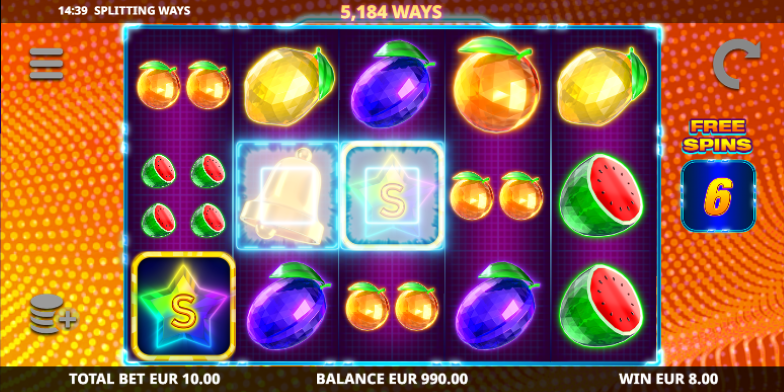 Splitting Ways Slot Gameplay